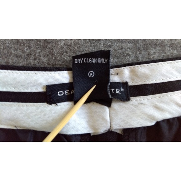 Deane & White 100% Linen‎ Pants Black Cropped Embroidered Flip Flops Womens 8 - Picture 7 of 16